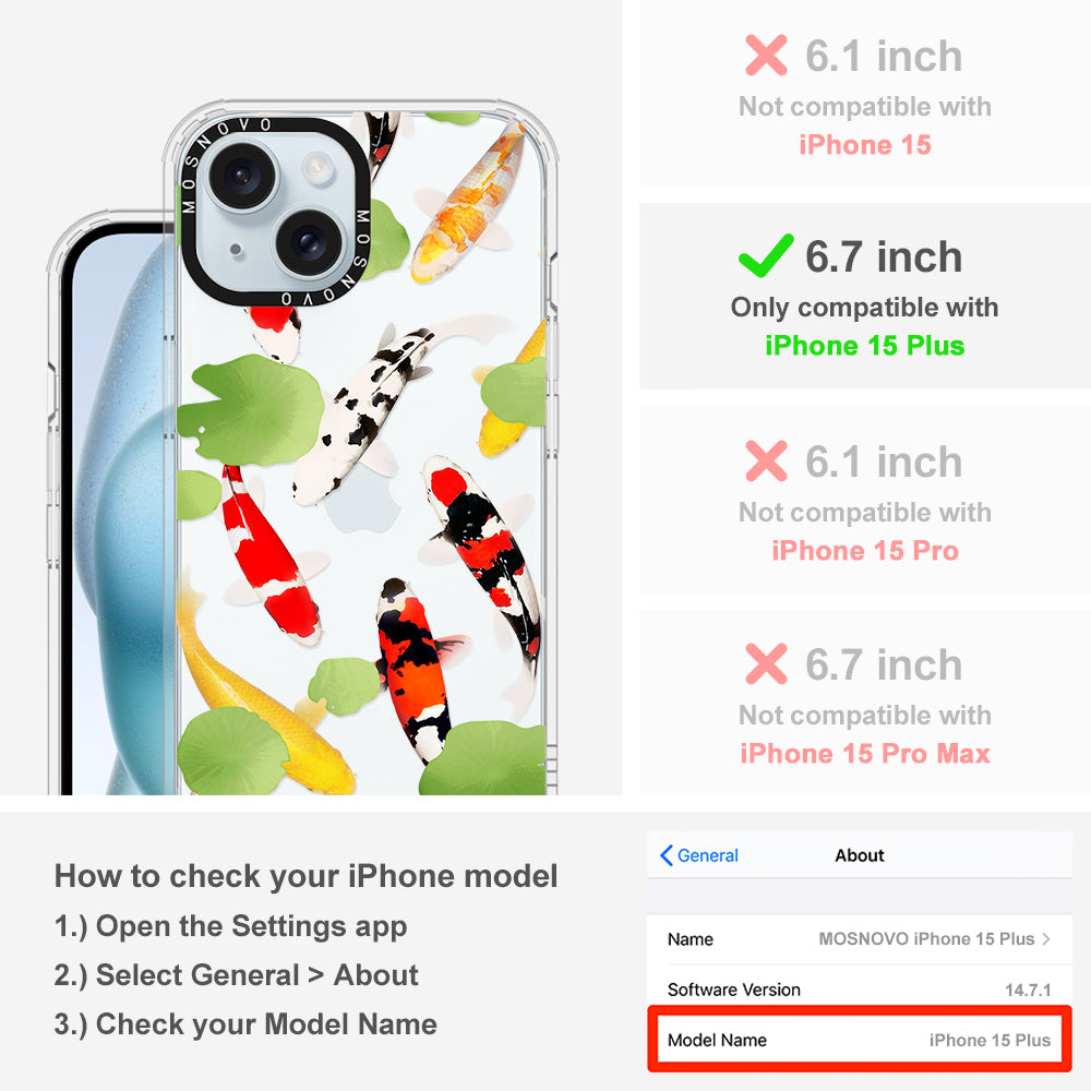 Koi Phone Case - iPhone 15 Plus Case - MOSNOVO