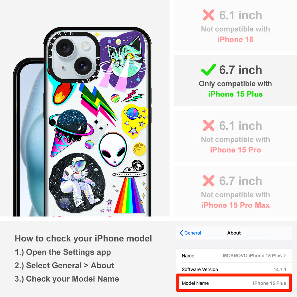 Sci-Fi Stickers Phone Case - iPhone 15 Plus Case - MOSNOVO