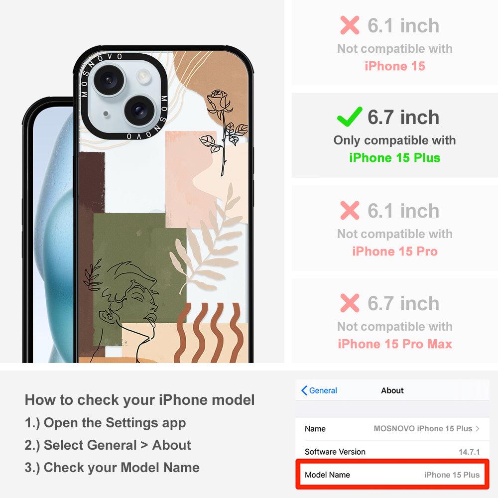 Modern Art Phone Case - iPhone 15 Plus Case - MOSNOVO