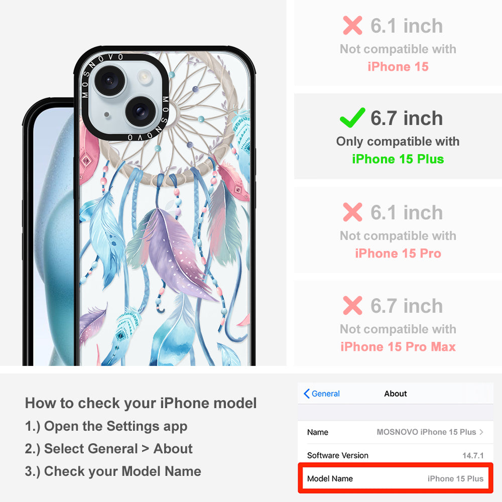 Dreamcatcher Phone Case - iPhone 15 Plus Case - MOSNOVO