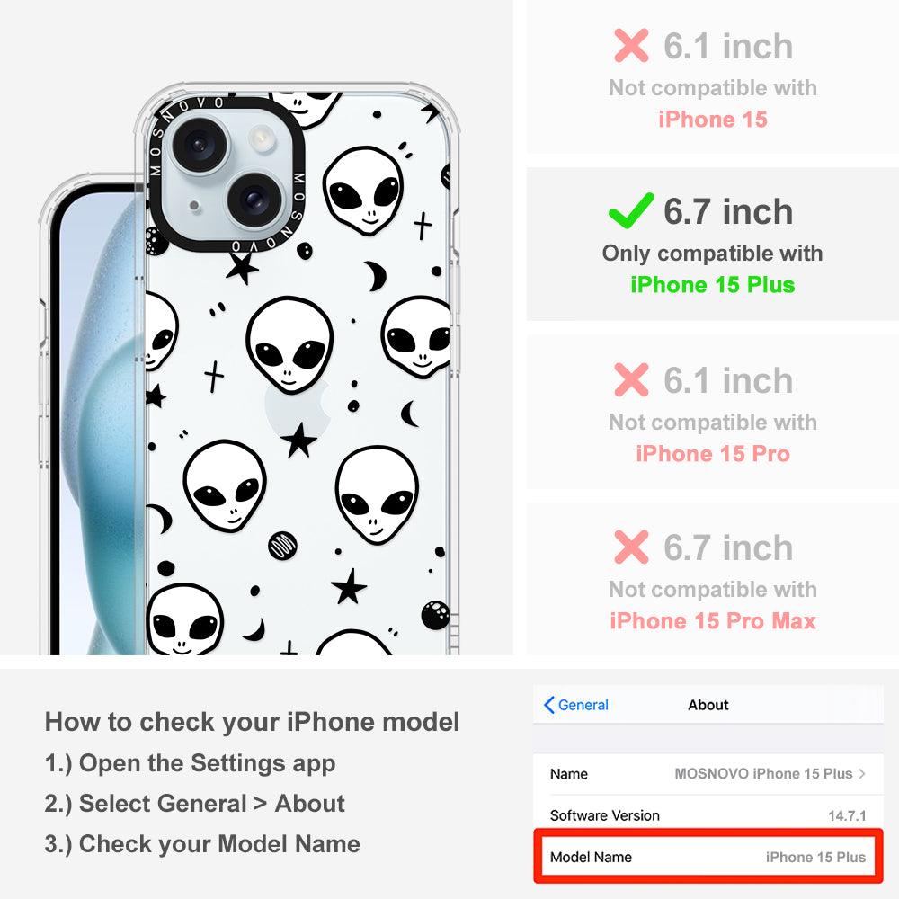 Cute Alien Phone Case - iPhone 15 Plus Case - MOSNOVO