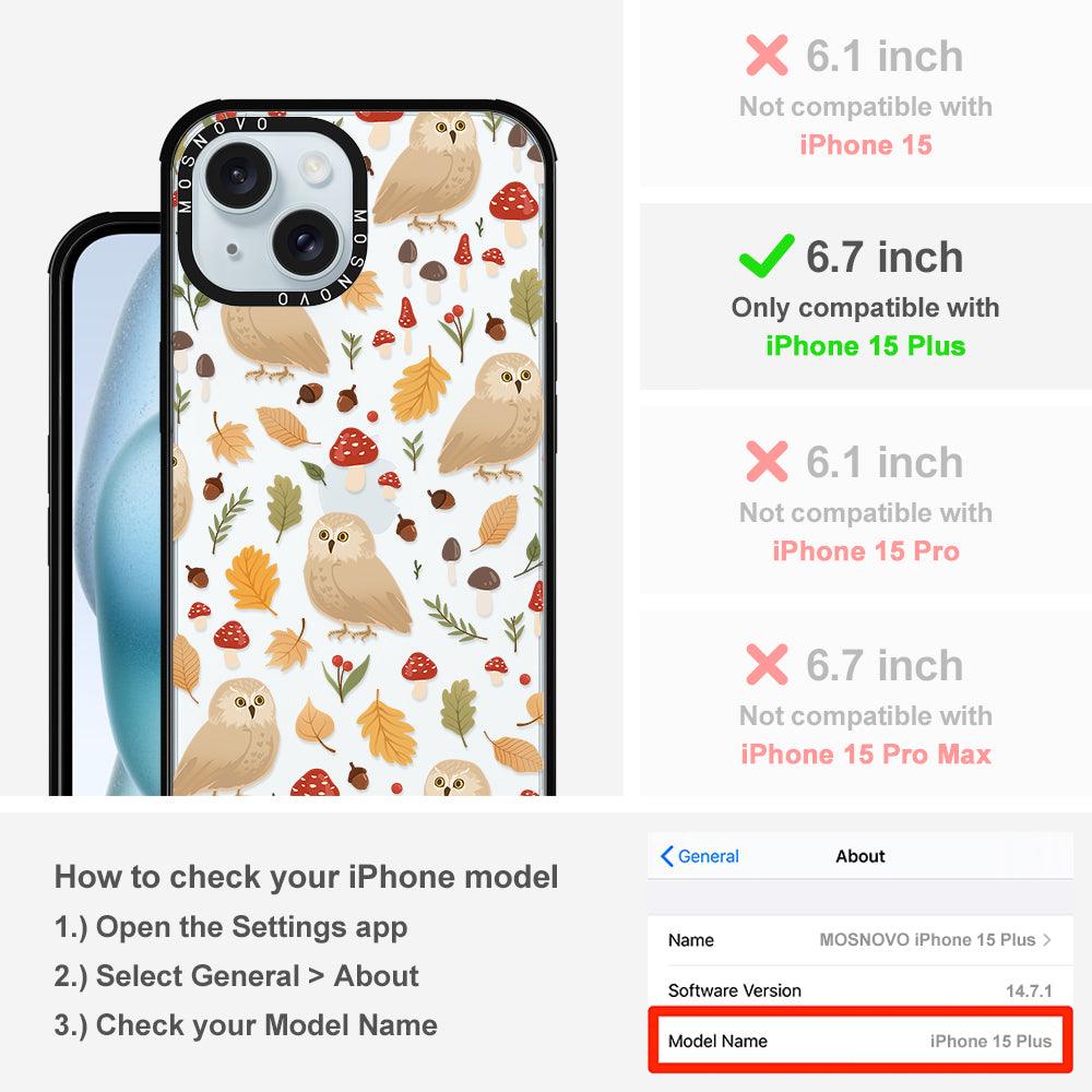 Autumn Owl Phone Case - iPhone 15 Plus Case - MOSNOVO