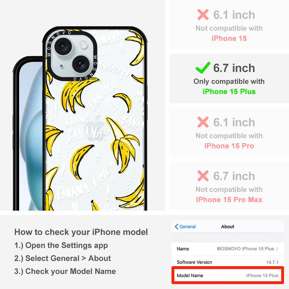 Banana Banana Phone Case - iPhone 15 Plus Case - MOSNOVO