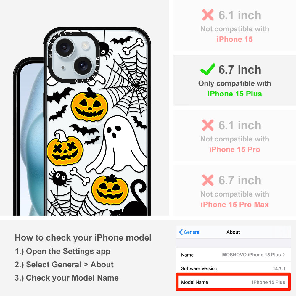 Halloween Pumpkin Phone Case - iPhone 15 Plus Case - MOSNOVO