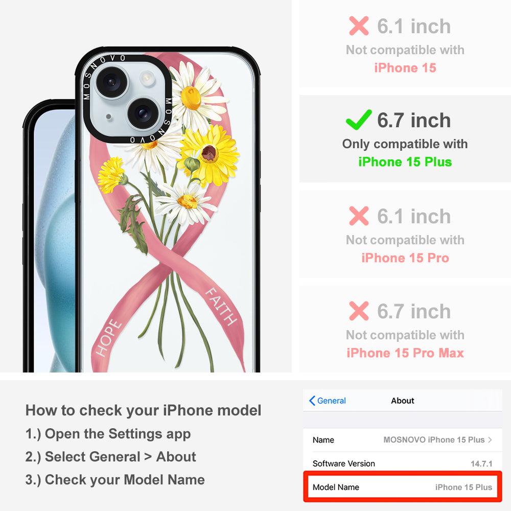 Breast Awareness Phone Case - iPhone 15 Plus Case - MOSNOVO