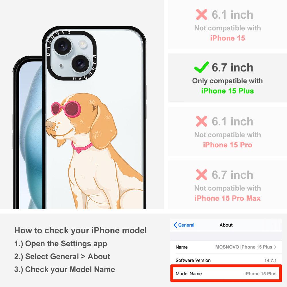 Cute Beagle Phone Case - iPhone 15 Plus Case - MOSNOVO