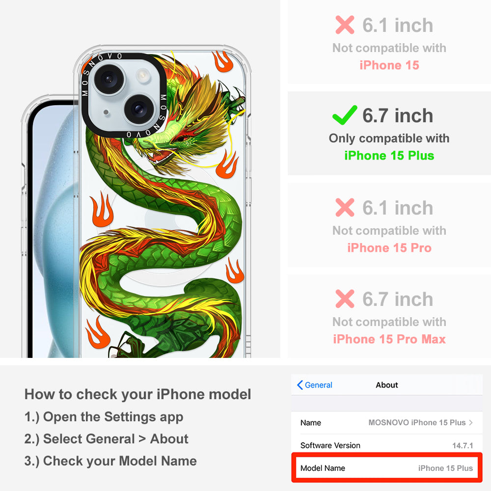 Dragon Phone Case - iPhone 15 Plus Case - MOSNOVO