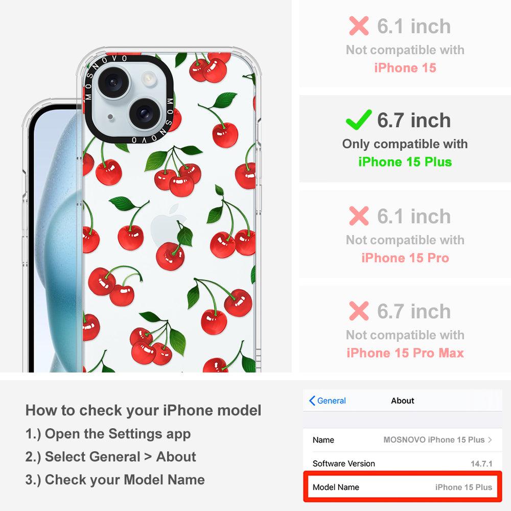 Poppy Cherry Phone Case - iPhone 15 Plus Case - MOSNOVO