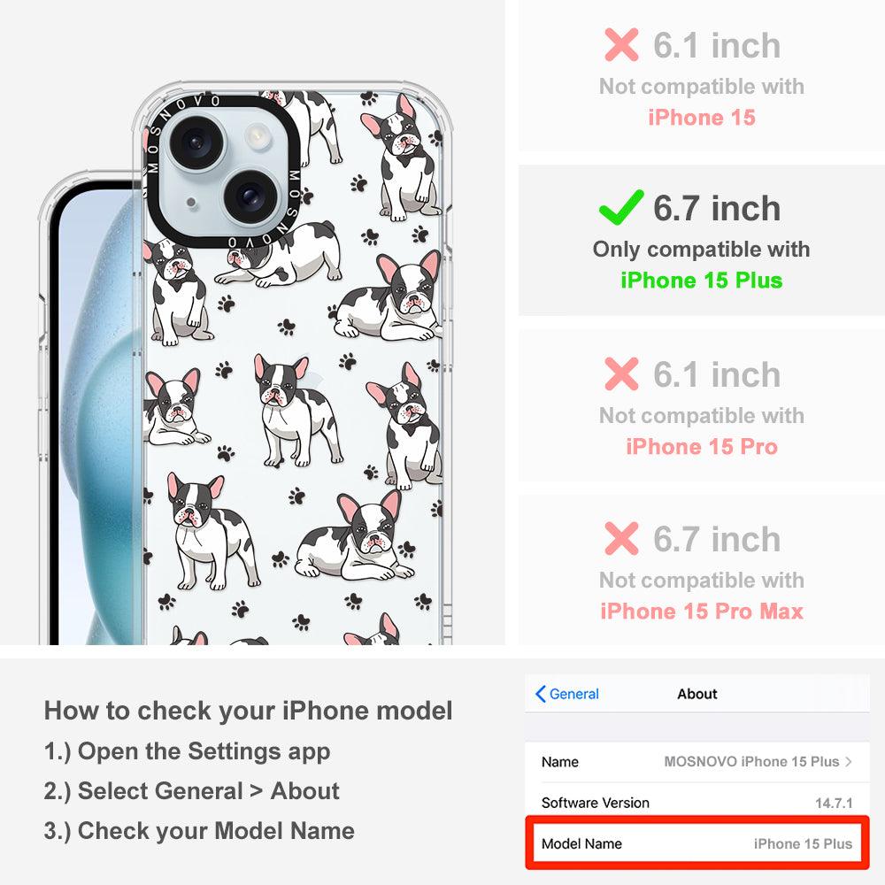 French Bull Dog Phone Case - iPhone 15 Plus Case - MOSNOVO