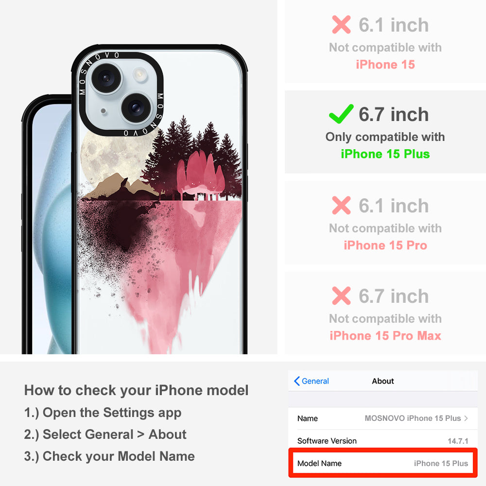 Mountain Landscape Phone Case - iPhone 15 Plus Case - MOSNOVO