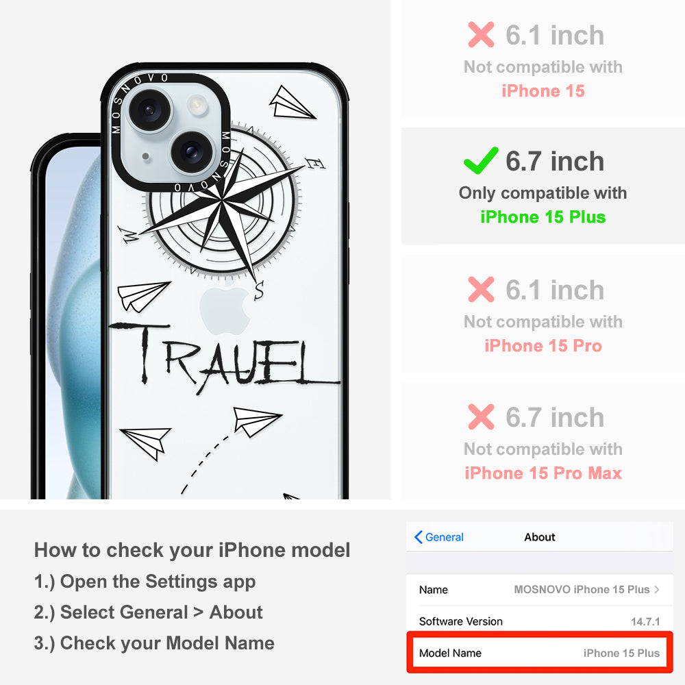 Traveller Phone Case - iPhone 15 Plus Case - MOSNOVO