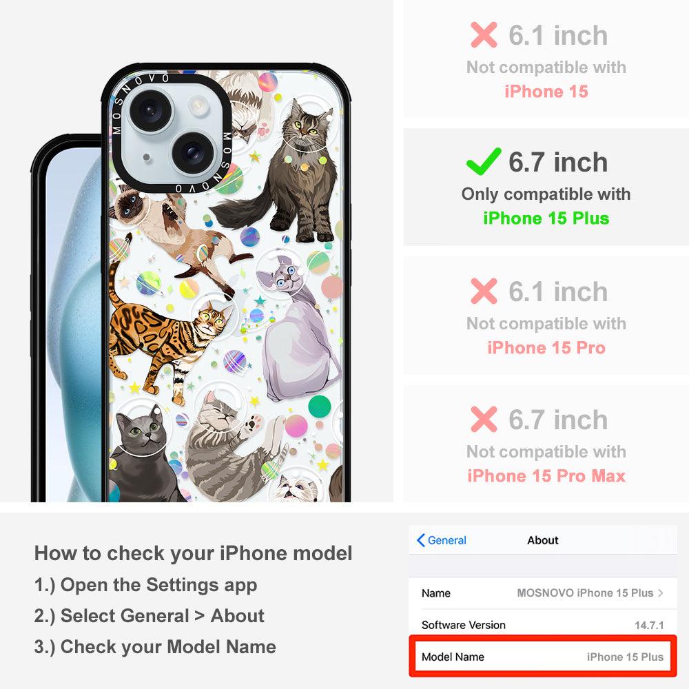 Space Cat Phone Case - iPhone 15 Plus Case - MOSNOVO