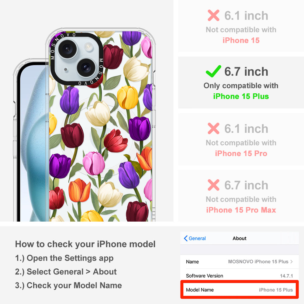 Tulip Phone Case - iPhone 15 Plus Case - MOSNOVO