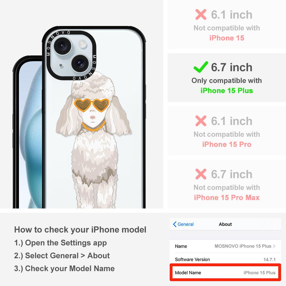 Poodle Phone Case - iPhone 15 Plus Case - MOSNOVO