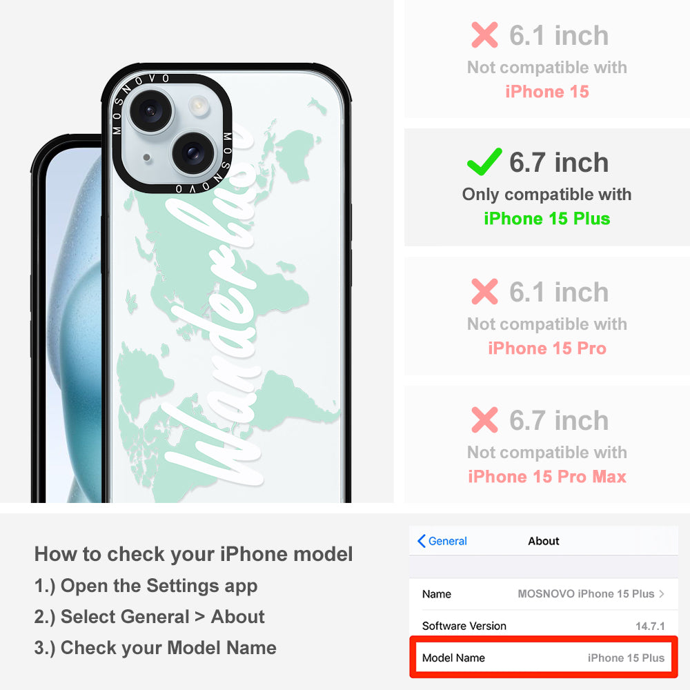 Wanderlust Phone Case - iPhone 15 Plus Case - MOSNOVO