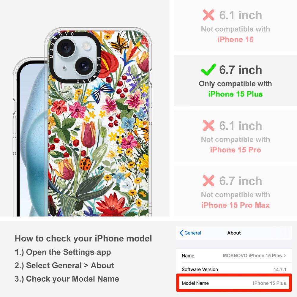 In The Garden Phone Case - iPhone 15 Plus Case - MOSNOVO