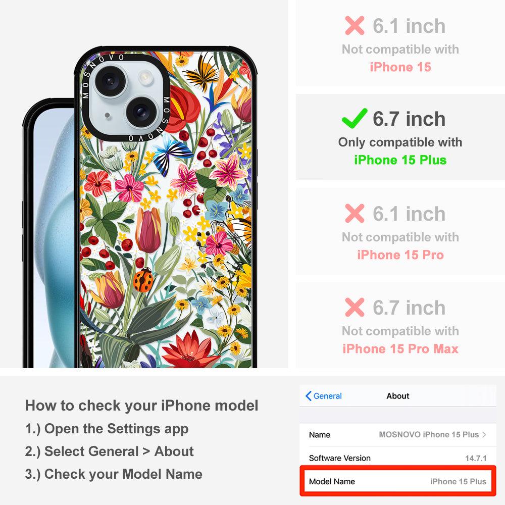 In The Garden Phone Case - iPhone 15 Plus Case - MOSNOVO