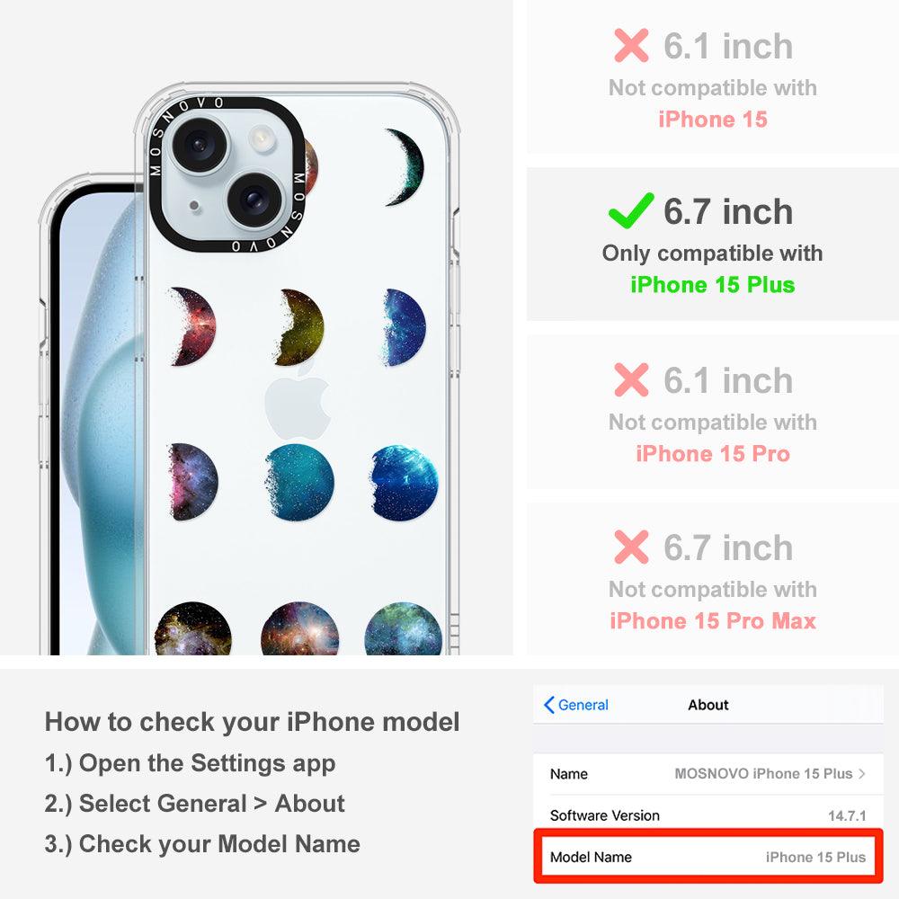 Moon Phase Phone Case - iPhone 15 Plus Case - MOSNOVO