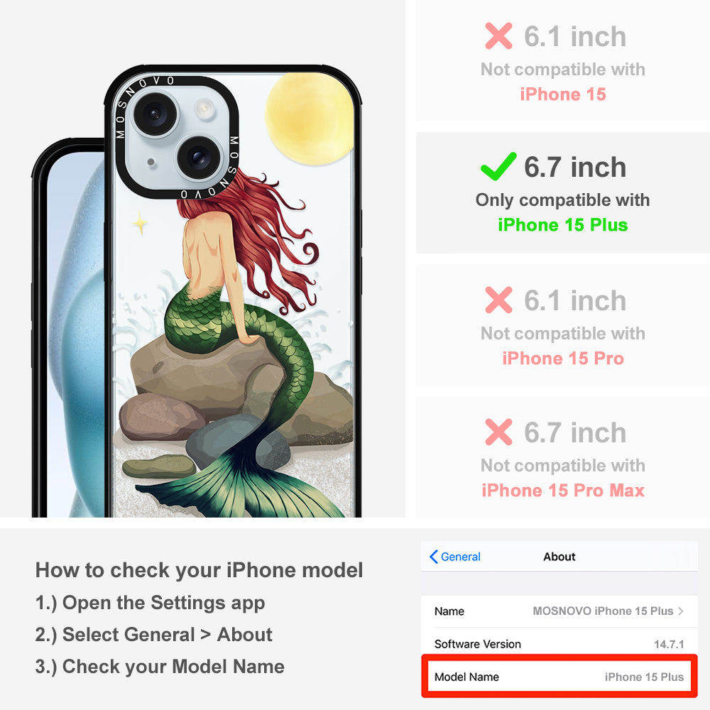 Fairy Mermaid Phone Case - iPhone 15 Plus Case - MOSNOVO