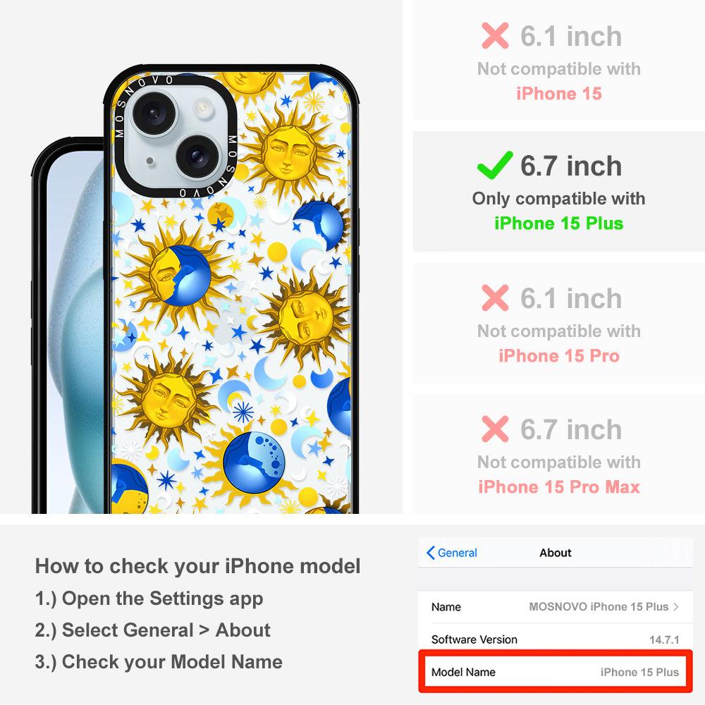 Sun and Moon Phone Case - iPhone 15 Plus Case - MOSNOVO