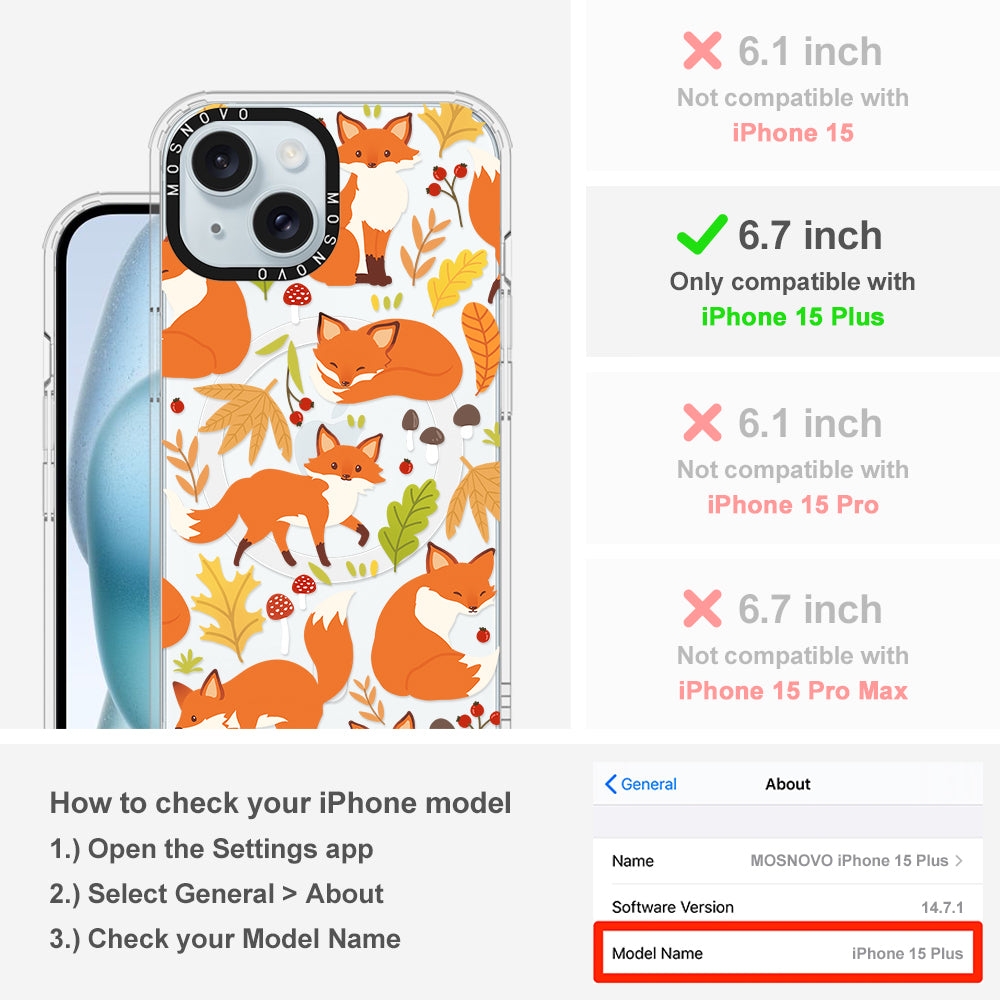 Autumn Fox Phone Case - iPhone 15 Plus Case - MOSNOVO