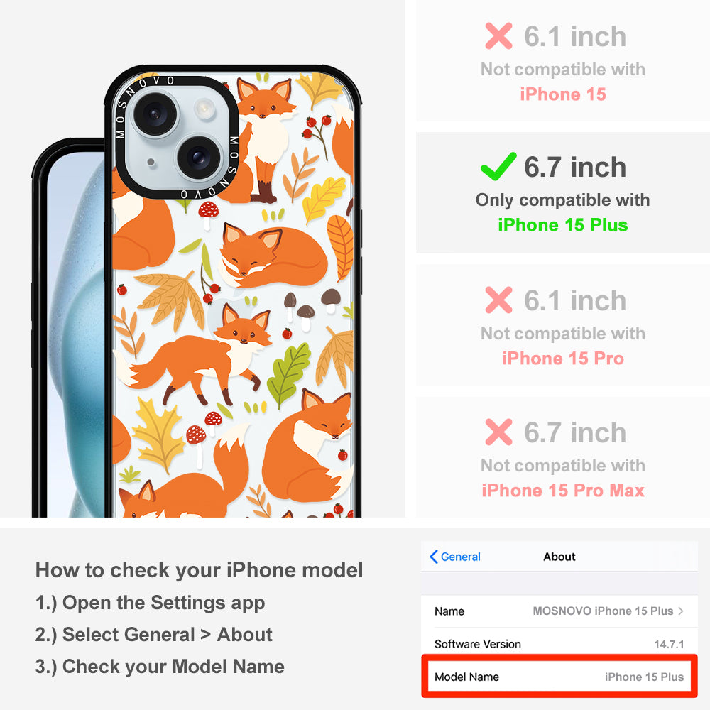 Autumn Fox Phone Case - iPhone 15 Plus Case - MOSNOVO