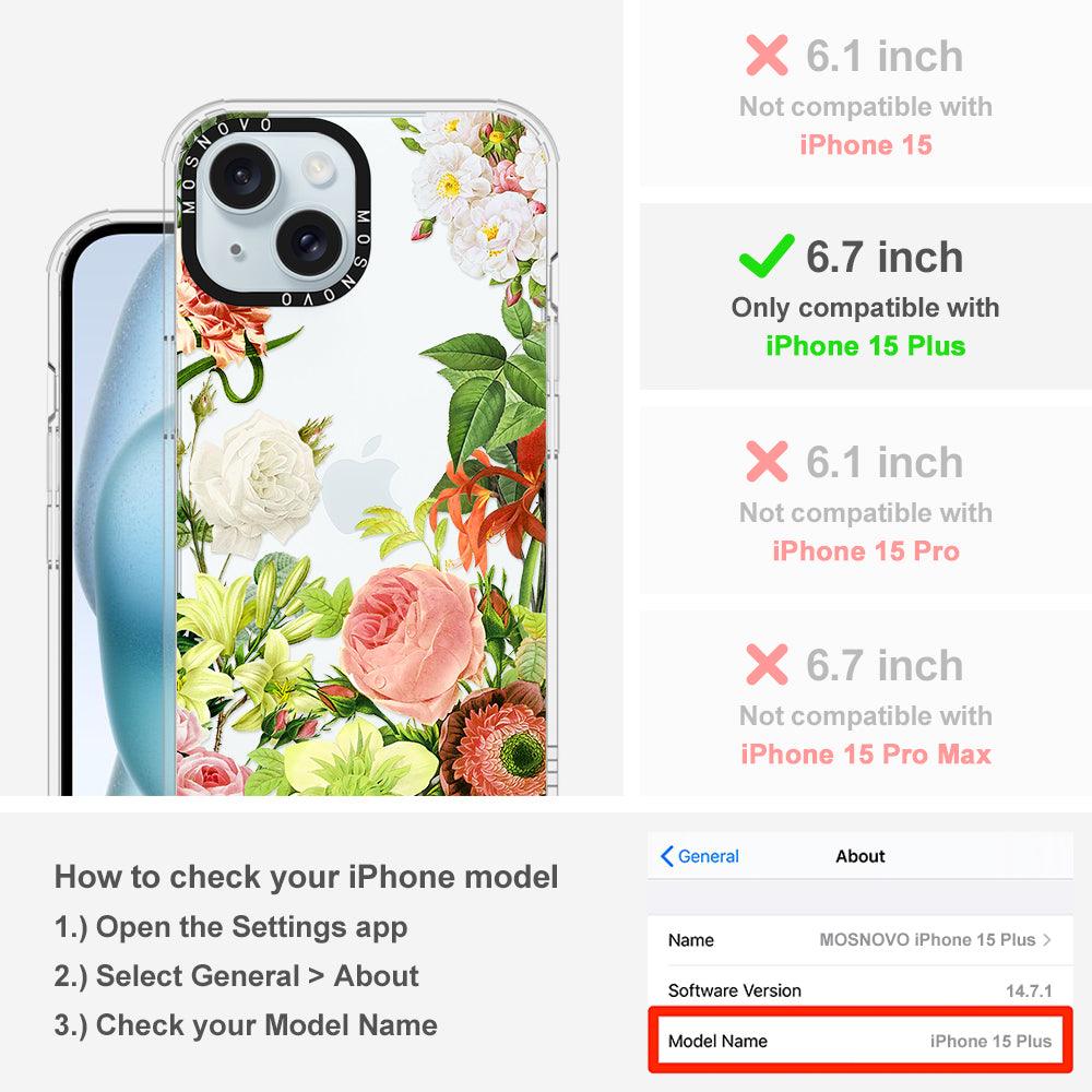 Botanical Garden Phone Case - iPhone 15 Plus Case - MOSNOVO