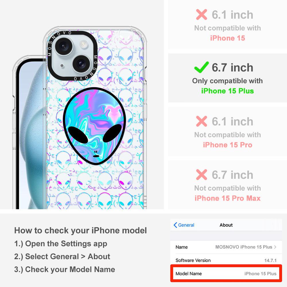 Space Alien Phone Case - iPhone 15 Plus Case - MOSNOVO