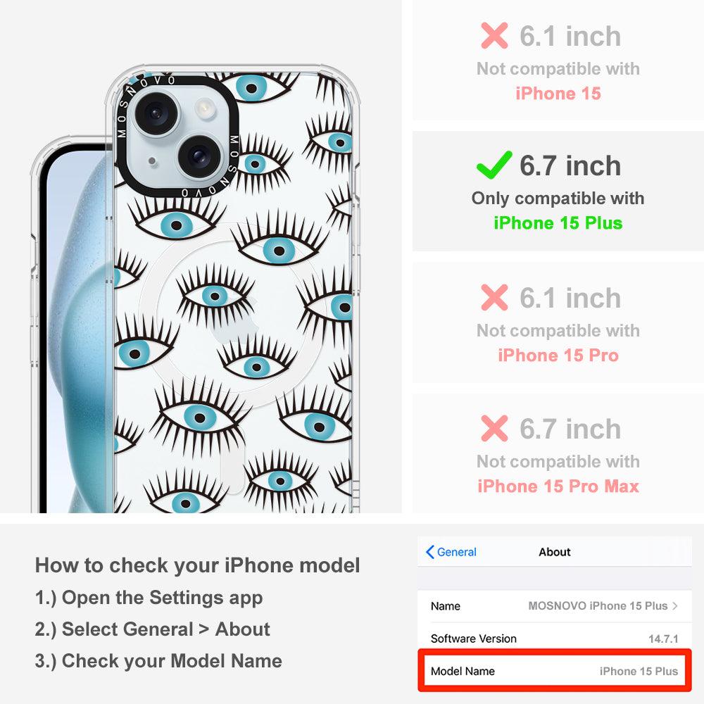 Evil Eye Phone Case - iPhone 15 Plus Case - MOSNOVO