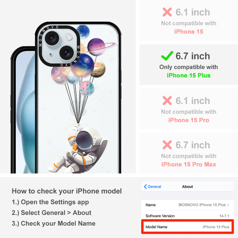 Astronaut Phone Case - iPhone 15 Plus Case - MOSNOVO