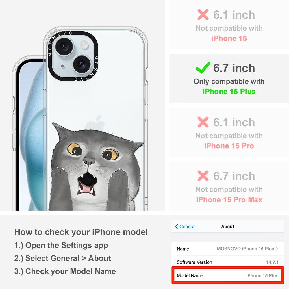 OMG Cat Phone Case - iPhone 15 Plus Case - MOSNOVO