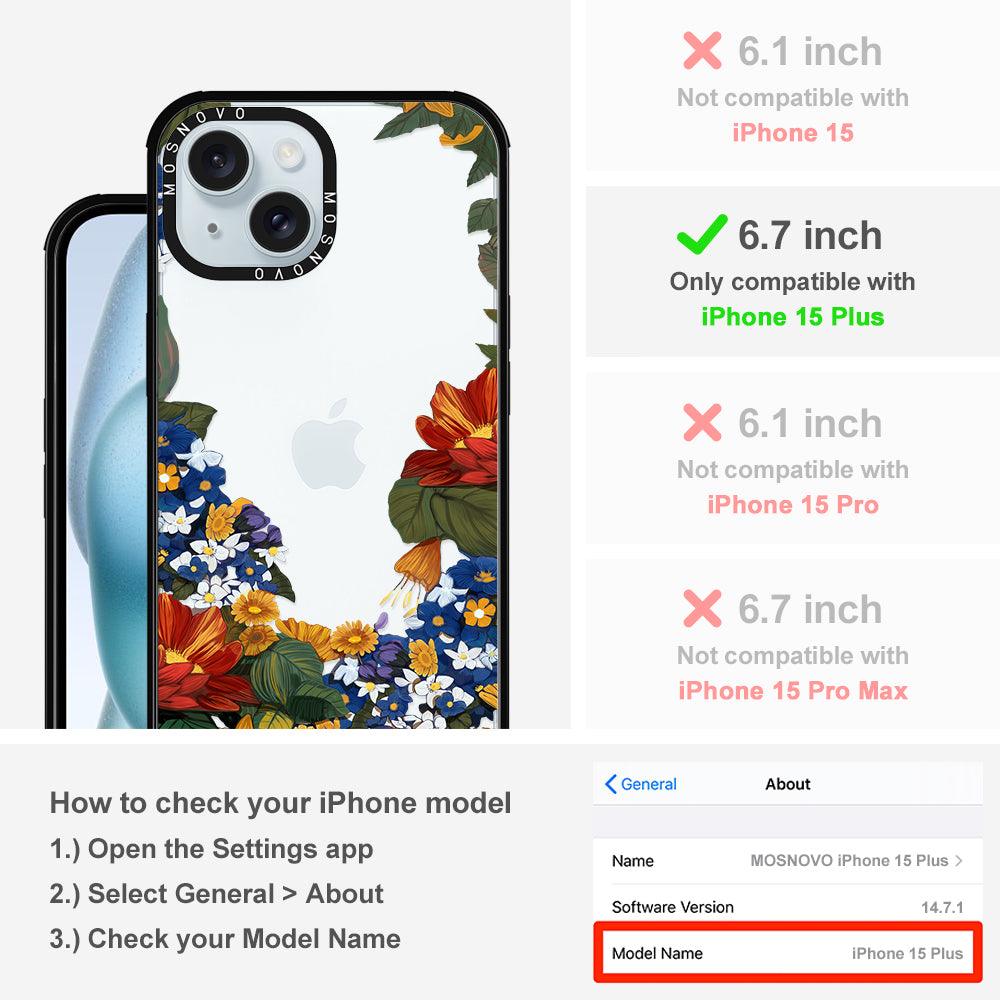 Summer Garden Phone Case - iPhone 15 Plus Case - MOSNOVO