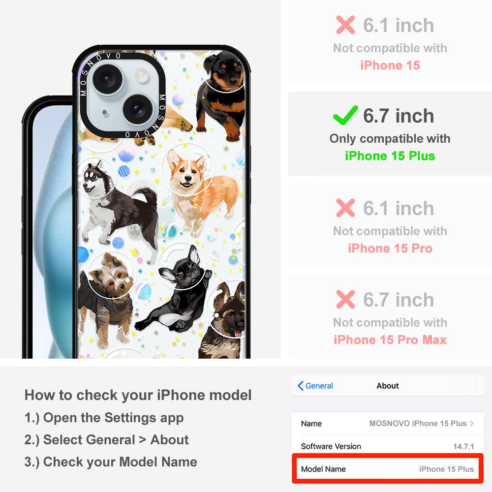 Space Dog Phone Case - iPhone 15 Plus Case - MOSNOVO