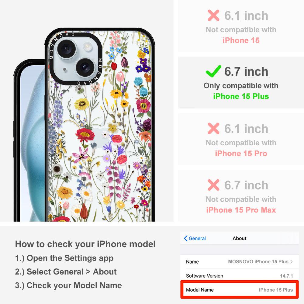Summer Meadow Phone Case - iPhone 15 Plus Case - MOSNOVO