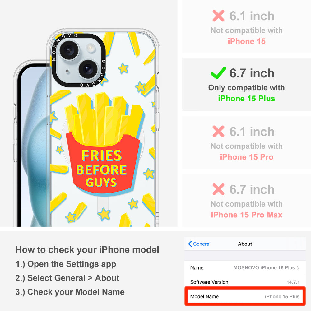 Fries Before Guys Phone Case - iPhone 15 Plus Case - MOSNOVO