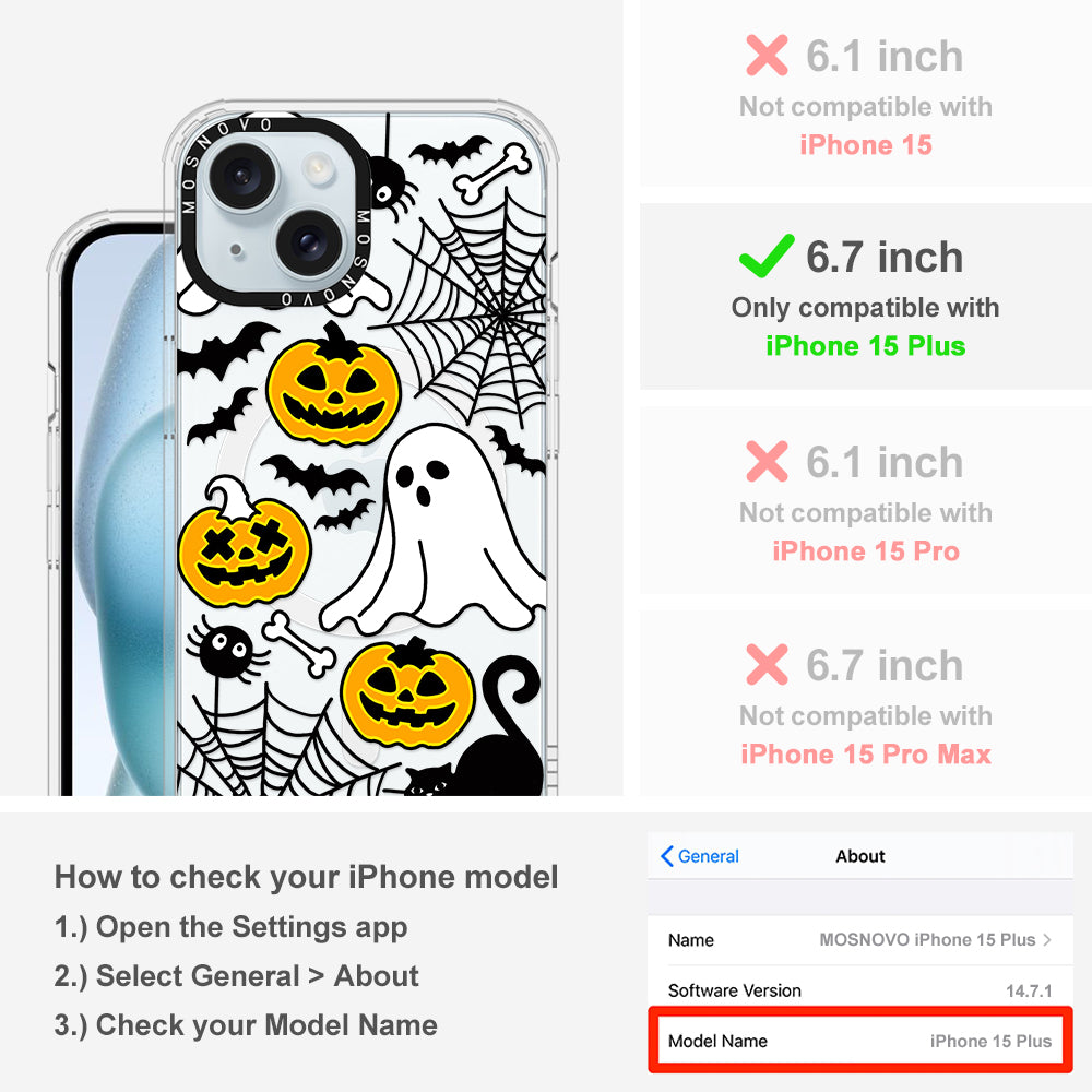 Halloween Pumpkin Phone Case - iPhone 15 Plus Case - MOSNOVO