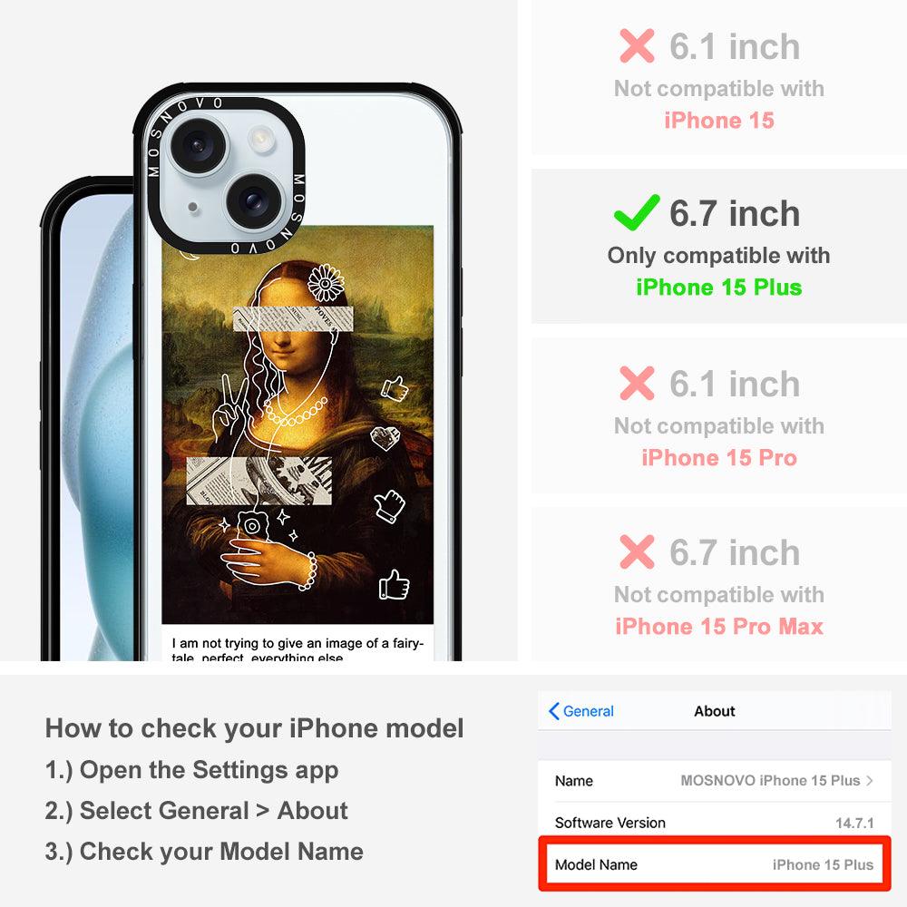 Selfie Artwork Phone Case - iPhone 15 Plus Case - MOSNOVO