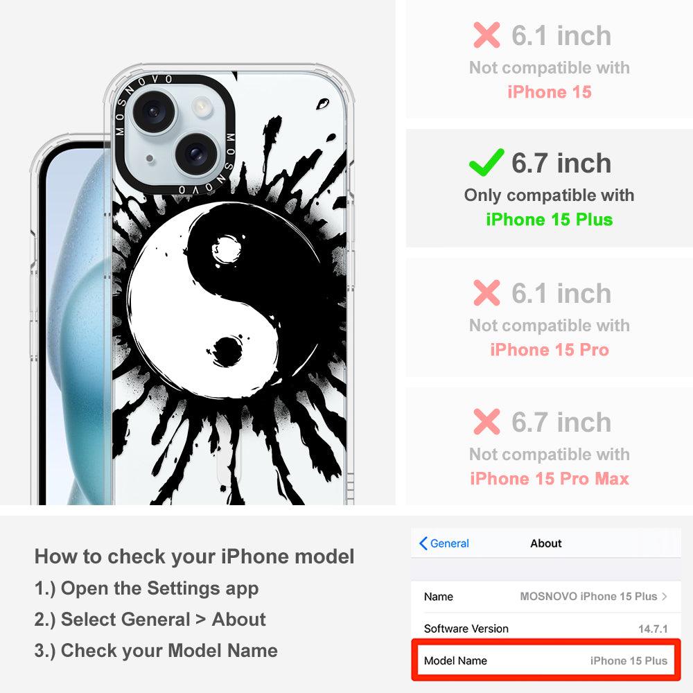 Ying Yang Phone Case - iPhone 15 Plus Case - MOSNOVO