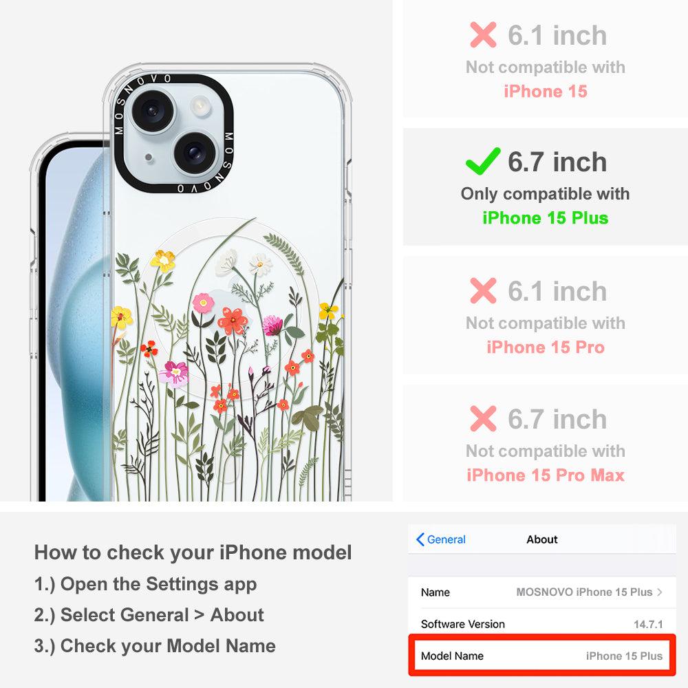 Spring Wildflower Phone Case - iPhone 15 Plus Case - MOSNOVO