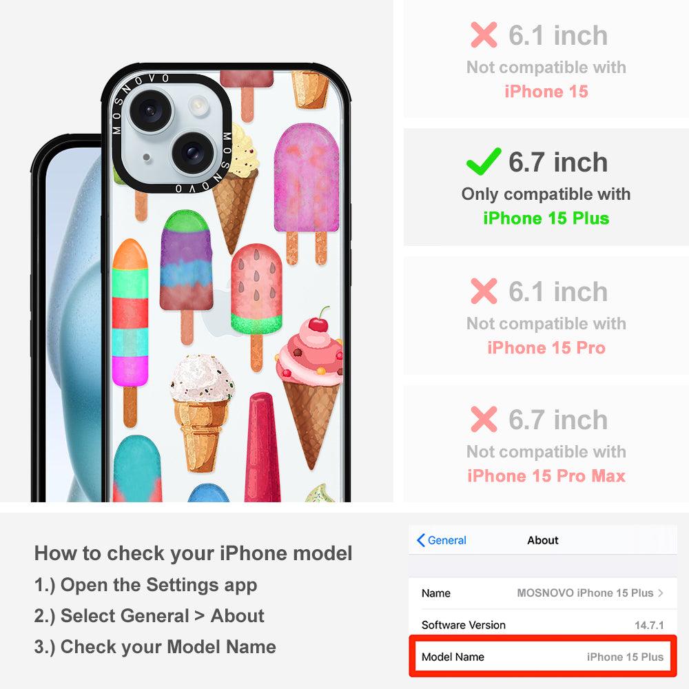 Ice Cream Phone Case - iPhone 15 Plus Case - MOSNOVO