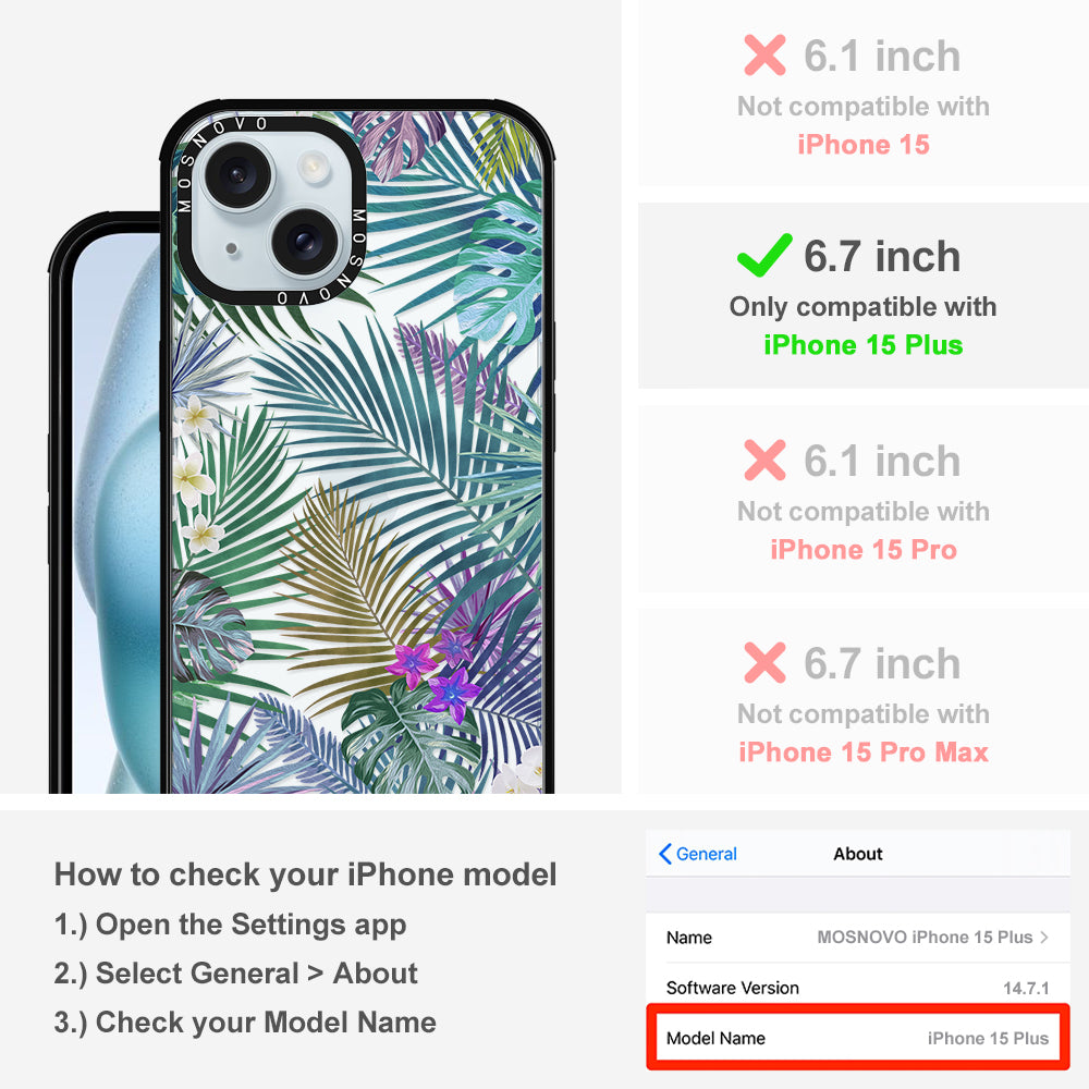 Tropical Rainforests Phone Case - iPhone 15 Plus Case - MOSNOVO