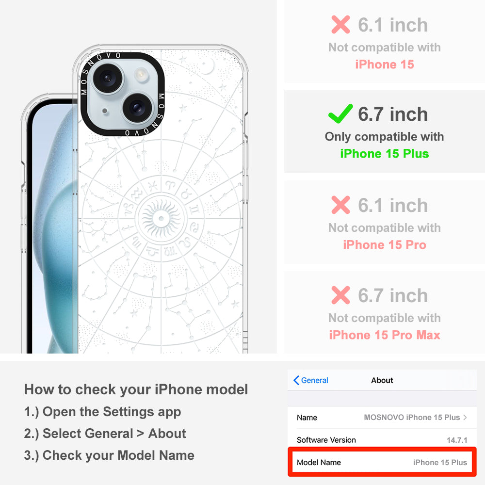 Zodiac Phone Case - iPhone 15 Plus Case - MOSNOVO