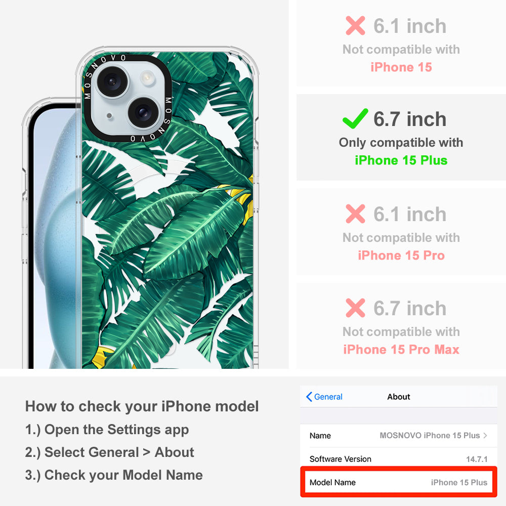 Banana Tree Phone Case - iPhone 15 Plus Case - MOSNOVO