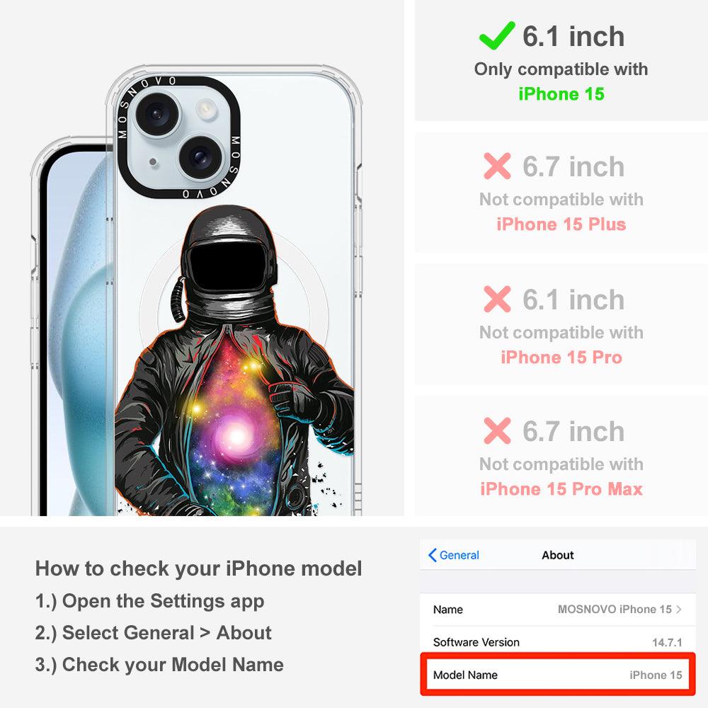 Mystery Astronaut Phone Case - iPhone 15 Case - MOSNOVO