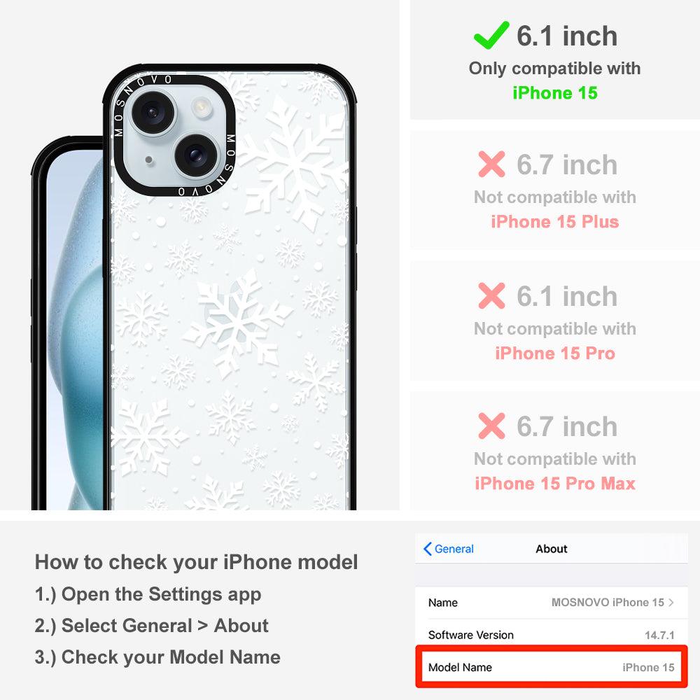 Snowflake Phone Case - iPhone 15 Case - MOSNOVO