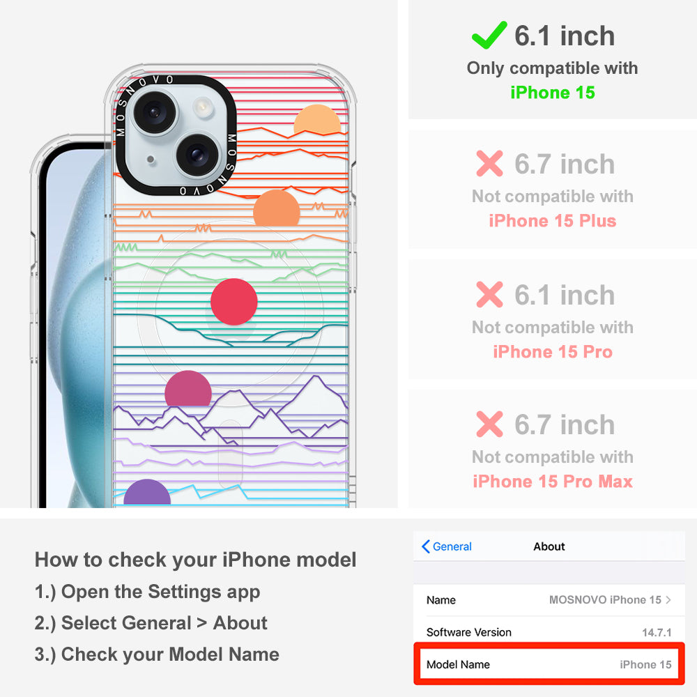 Sunset Phone Case - iPhone 15 Case - MOSNOVO