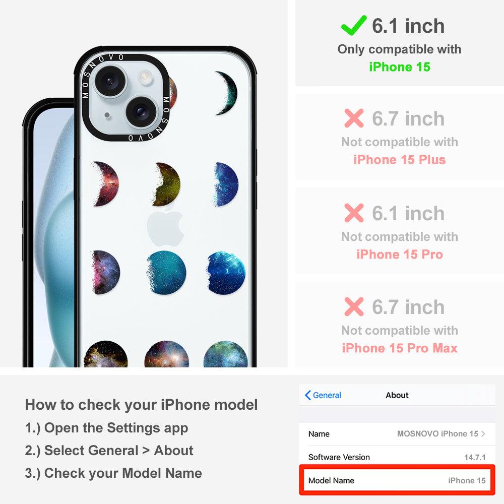Moon Phase Phone Case - iPhone 15 Case - MOSNOVO