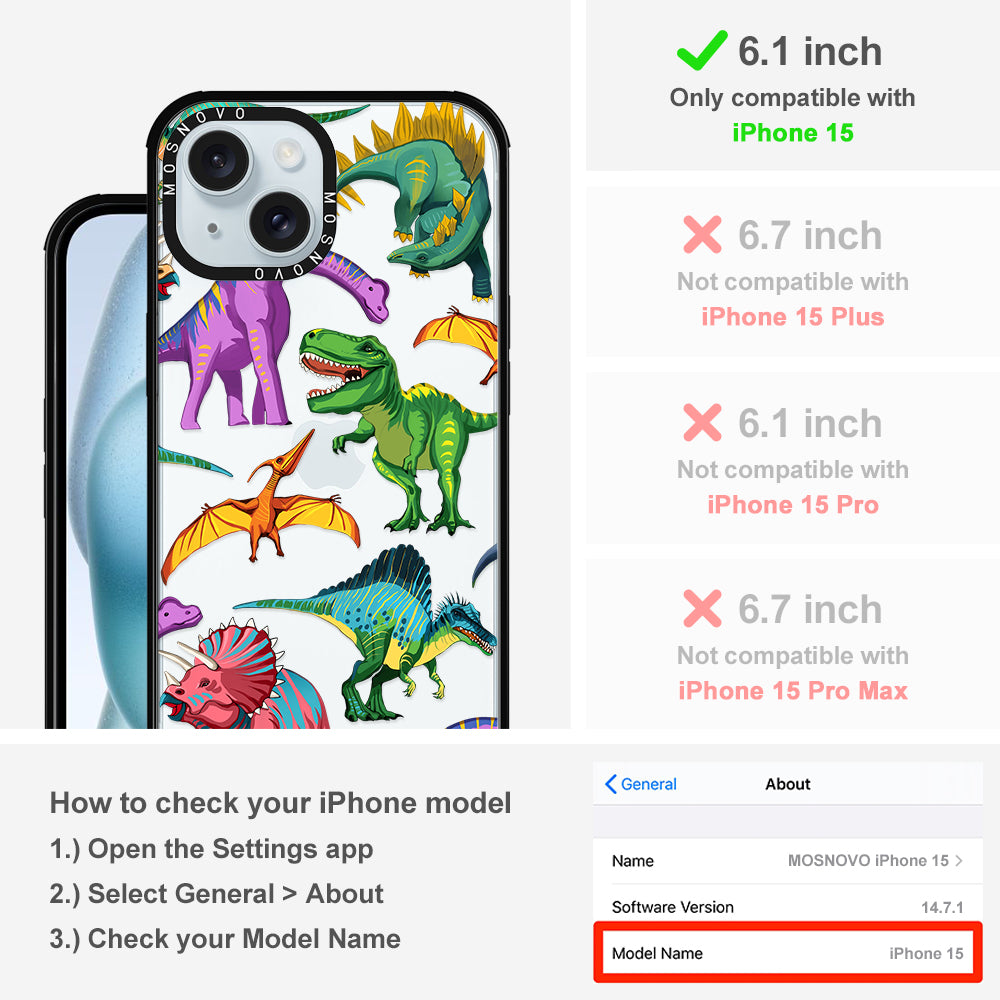 Dinosaur World Phone Case - iPhone 15 Case - MOSNOVO