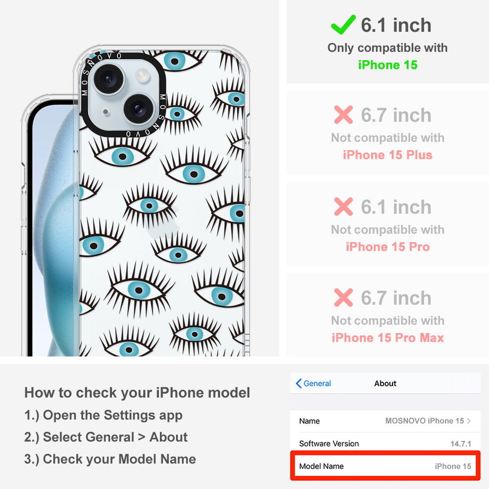 Evil Eye Phone Case - iPhone 15 Case - MOSNOVO