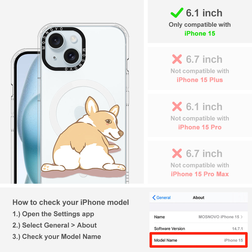 Corgi Dog Phone Case - iPhone 15 Case - MOSNOVO